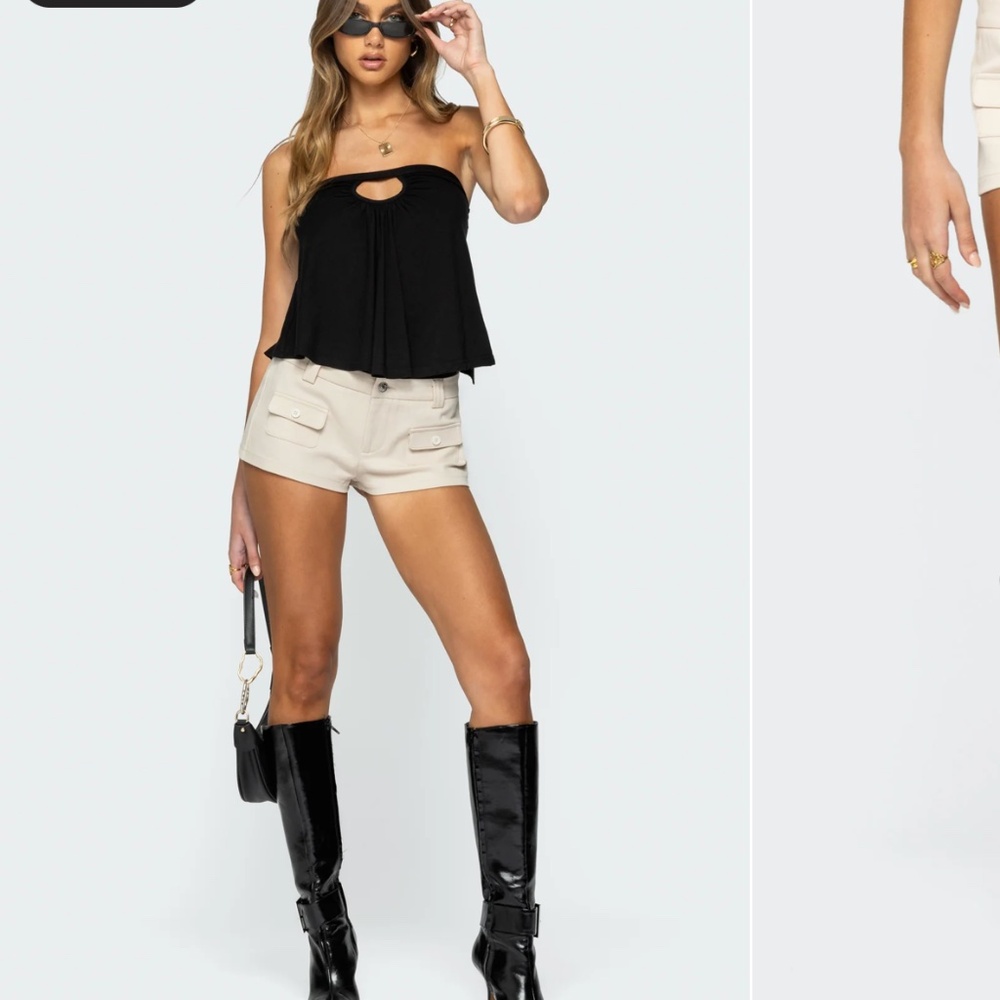 NWT Edikted Terra Cargo Micro Shorts